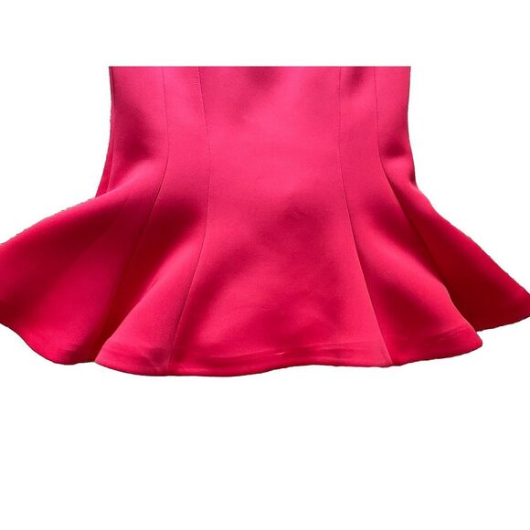 Jovani NWOT $560 Women's Midi Drop Waist Cocktail Scuba Dress Ruffle Hem Size 10 - Picture 5 of 9